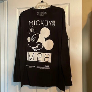 Neff X Disney mens black Mickey Mouse shirt size large